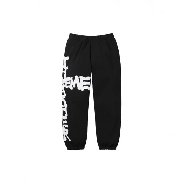 Supreme Logo Sweatpants Cross Logo