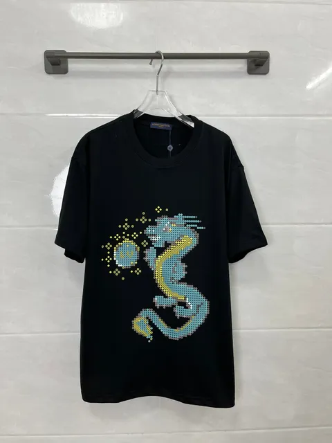 Louis Vuitton T-Shirt Pixel Dragon Print