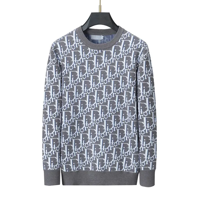 Dior Oblivion Sweater Oblique Logo Intarsia
