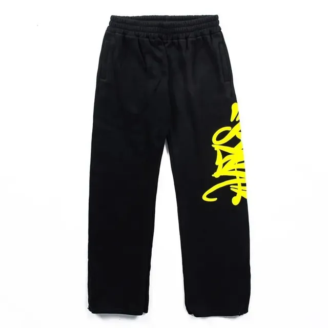 Sweatpants Graffiti Print
