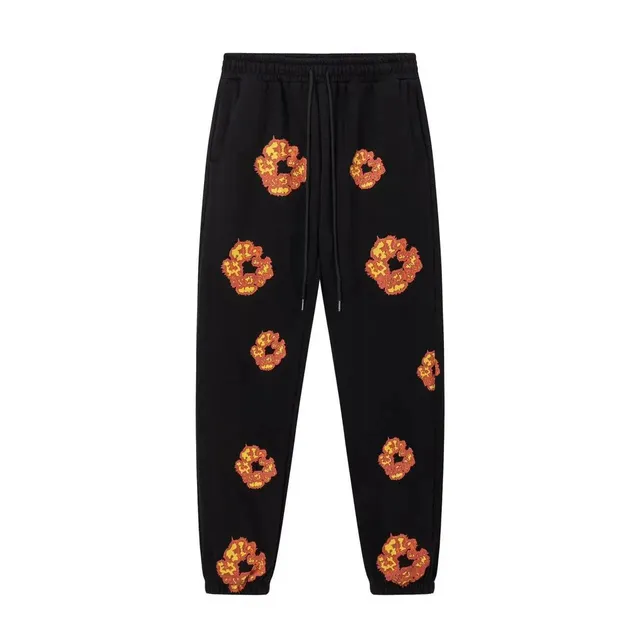 Denim Tears Joggers Flame Logo Print