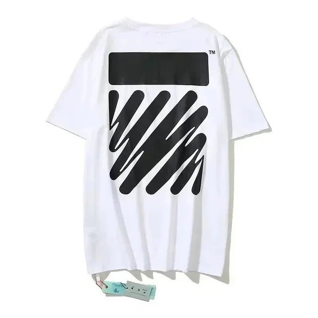 Off-White Arrow Graphic Tee Diagonal Stripes