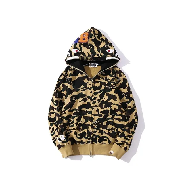 BAPE Shark Full Zip Hoodie Camo