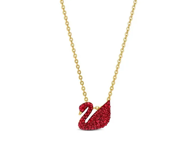 Swarovski Swan Necklace Crystal-Embellished
