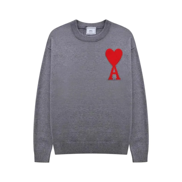 AMI Paris Knit Sweater Heart Logo