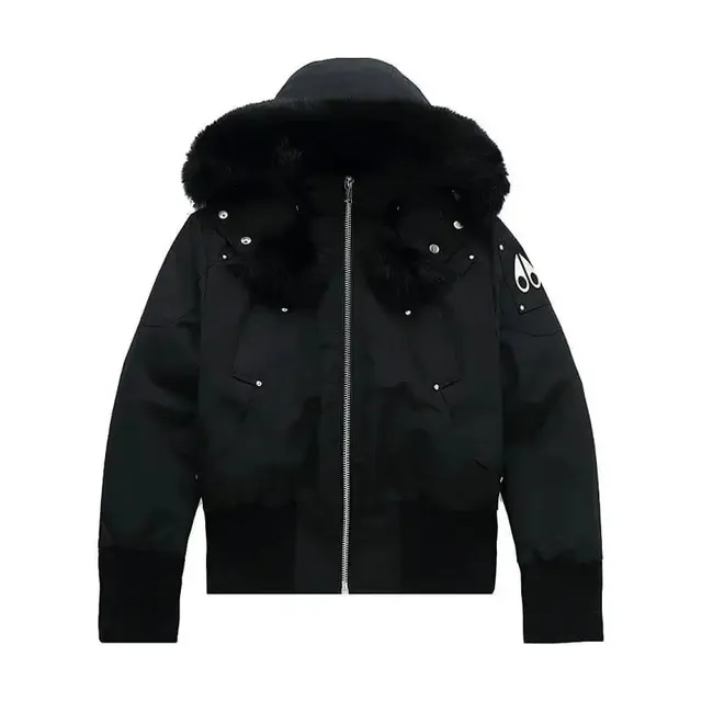 Moncler Puffer Jacket Fur-Trimmed Hood