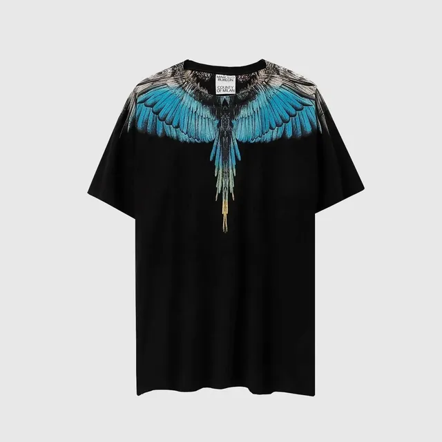 Marcelo Burlon Wings T-Shirt Blue Wings Print
