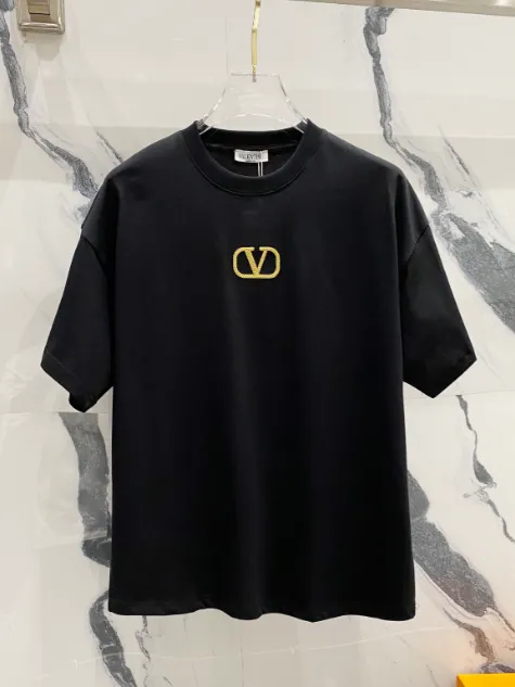 Valentino Logo T-Shirt Gold VLogo