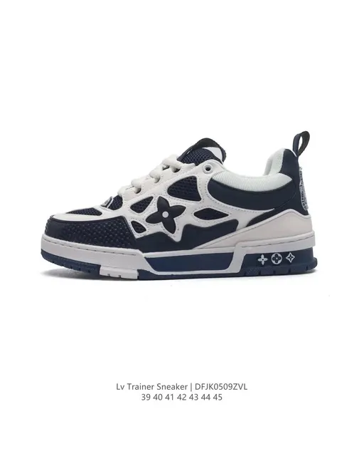 Louis Vuitton LV Trainer Sneaker Monogram Flower