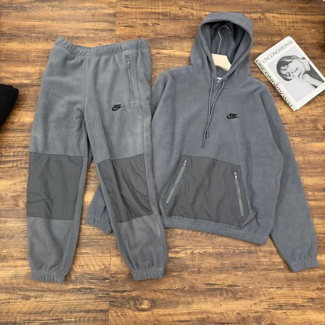 Nike Tech Fleece Hoodie and Joggers Two-Tone Grey