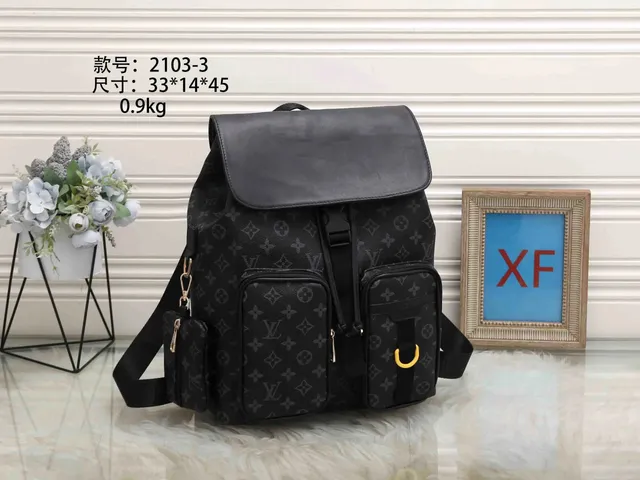 Louis Vuitton Monogram Canvas Backpack Black