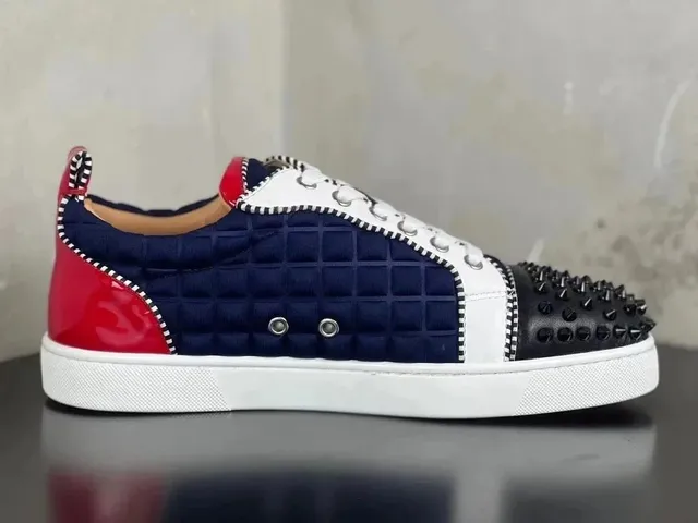 Christian Louboutin Louis Junior Quilted Spikes