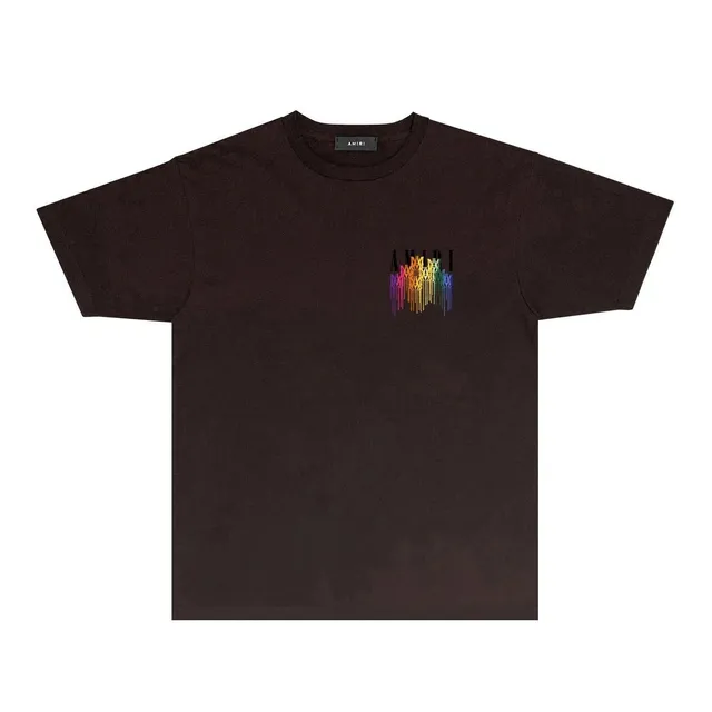 Amiri Graphic Tee Rainbow Logo