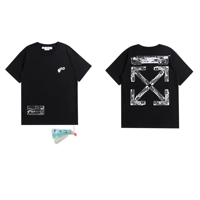 Off-White Arrow Graphic T-Shirt Circuit Board Print