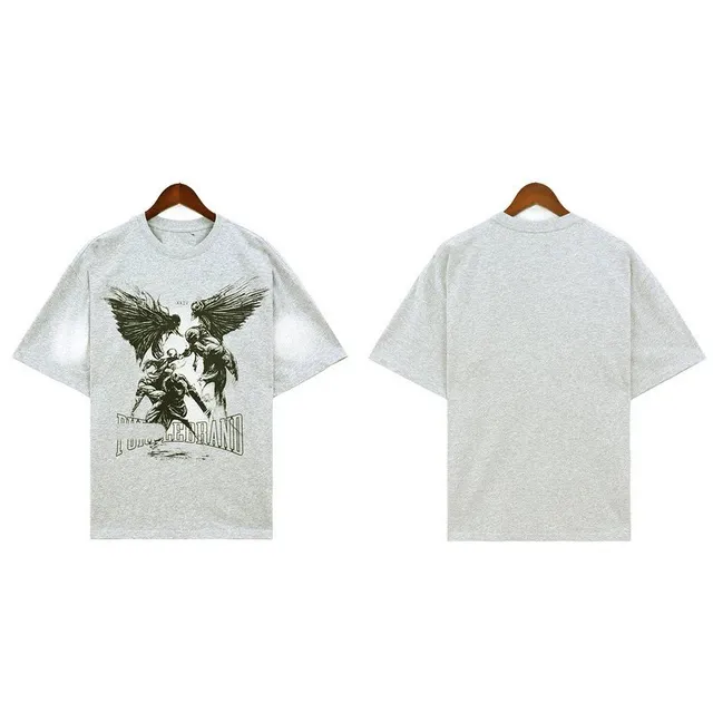 Graphic Tee Winged Warrior Print