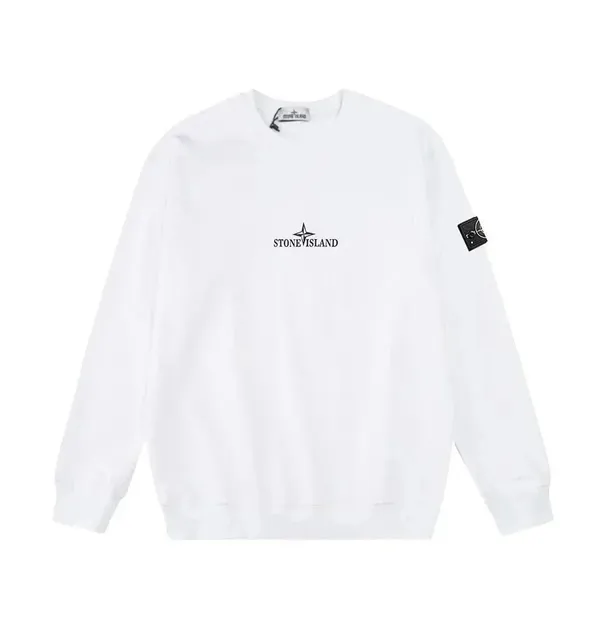 Stone Island Crewneck Sweatshirt Logo Embroidery