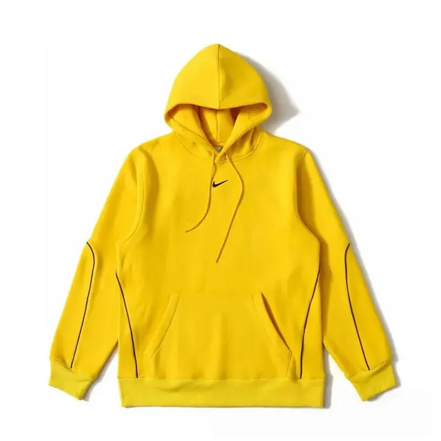 Nike Hoodie Solid Yellow with Black Stitching