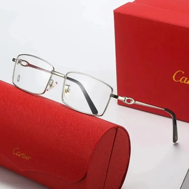Cartier Juste Un Clou Optical Frame Silver-tone with Black Temples
