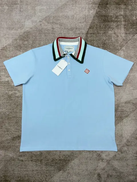 Casablanca Polo Shirt Color-Block Collar