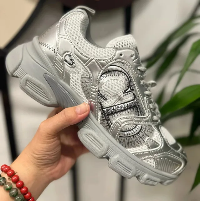 Balenciaga Triple S Silver Mesh