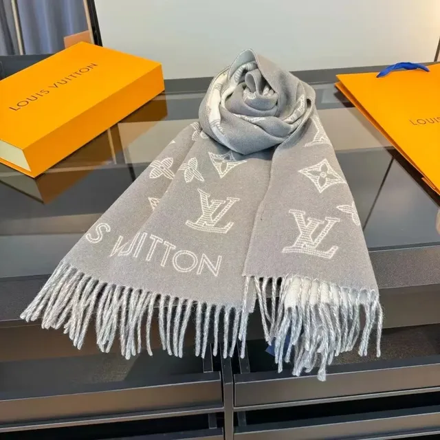 Louis Vuitton Monogram Scarf LV Logo Print