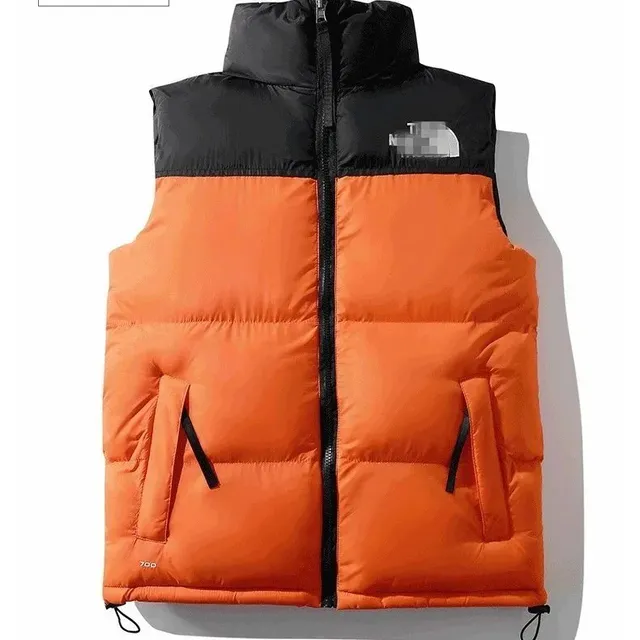 The North Face Nuptse Vest Orange Black
