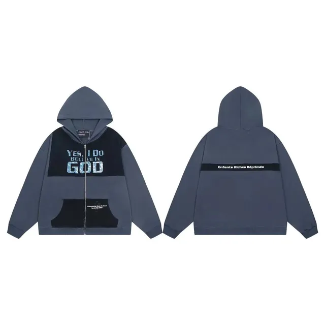Enfants Riches Déprimés Zip-Up Hoodie Yes I Do Believe In God