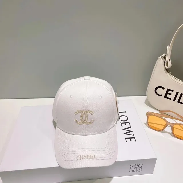 Chanel Baseball Cap Gold CC Logo