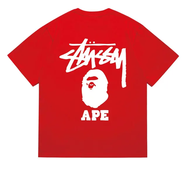 Stüssy Graphic Tee Stussy x Bape Collaboration