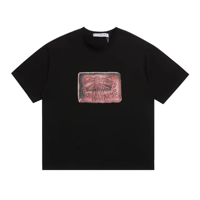 Acne Studios Graphic T-Shirt Distressed Logo Patch