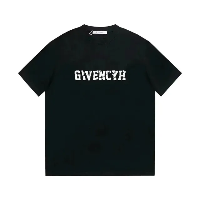 Givenchy Logo T-Shirt Distressed Logo