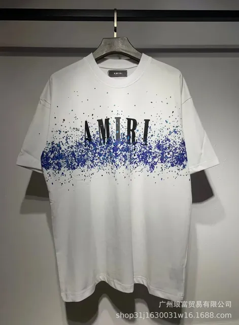Amiri Graphic Tee Splatter Print