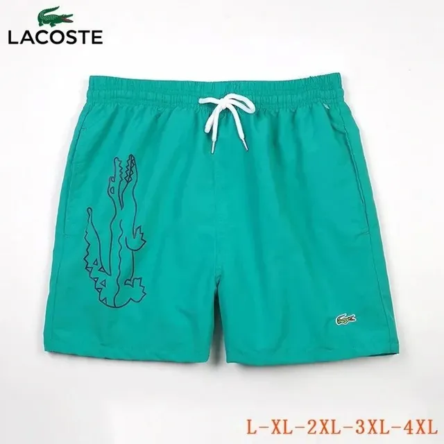 Lacoste Swim Shorts Crocodile Outline Print