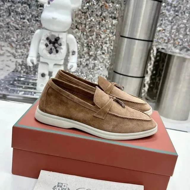 Loro Piana Loafer Suede Tassel Loafer