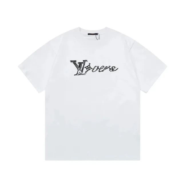 Louis Vuitton T-Shirt Distressed LV Script