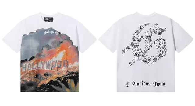 Godspeed Graphic Tee Hollywood Sign Print