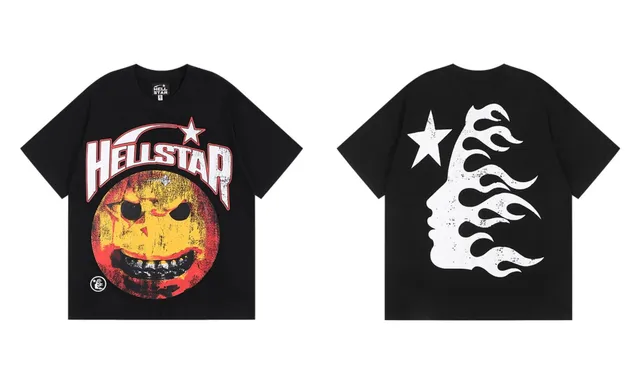 Hellstar Graphic Tee Flame Face Print