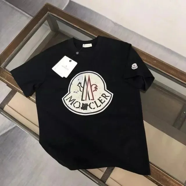 Moncler Logo T-Shirt Distressed Logo