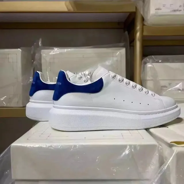 Alexander McQueen Oversized Sneaker White Navy