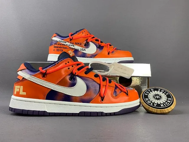 Dunk Low Off-White x Nike 'University Orange'
