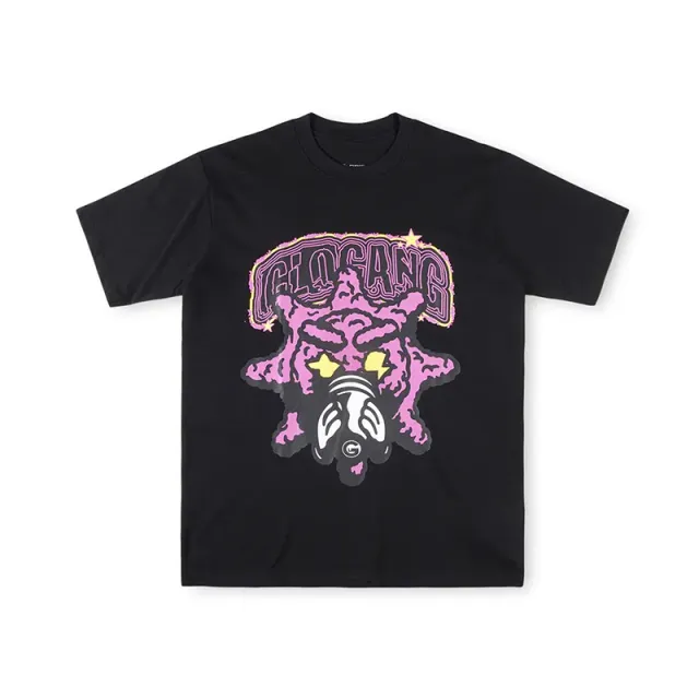 Glo Gang Tee Pink Glow Graphic
