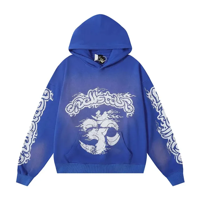 Hellstar Hoodie Om Symbol Print