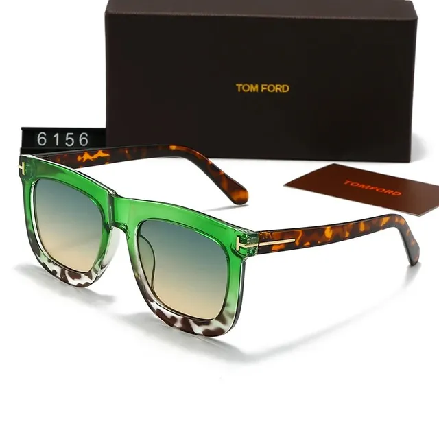 Tom Ford Sunglasses Green Acetate with Tortoiseshell Temples