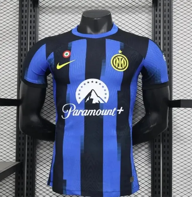 Inter Milan × Adidas Home Jersey Paramount+ Sponsor