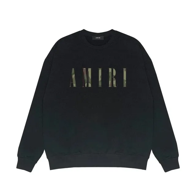 Amiri Crewneck Sweatshirt Camouflage Logo