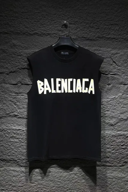 Balenciaga Logo Sleeveless Top Bold Logo