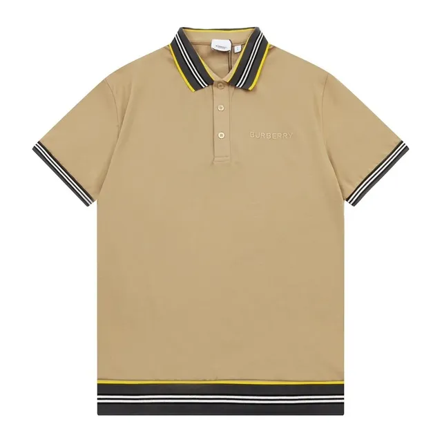 Burberry Polo Shirt Striped Trim