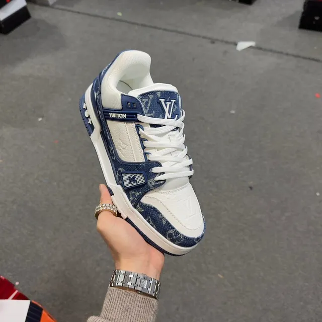 Louis Vuitton LV Trainer Monogram Denim