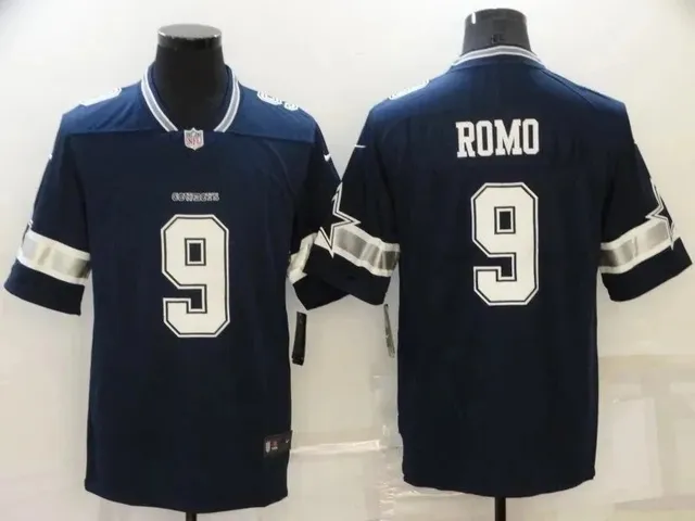 Nike Dallas Cowboys #9 Romo Jersey Navy Blue