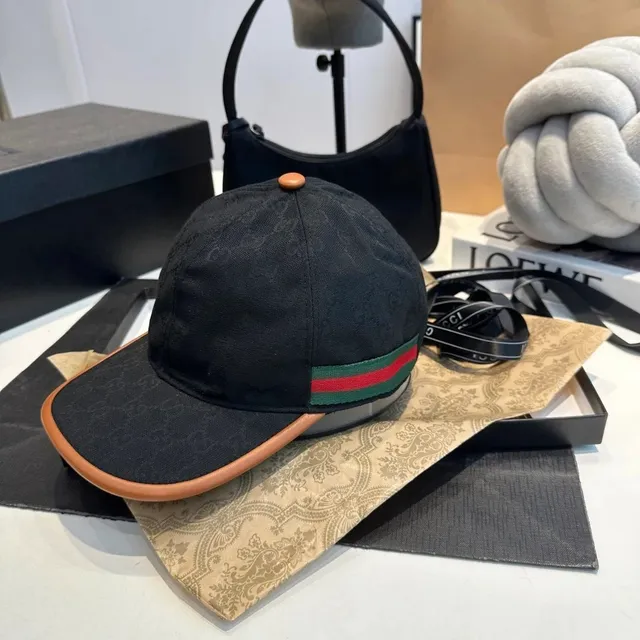 Gucci Baseball Cap GG Jacquard with Web Stripe